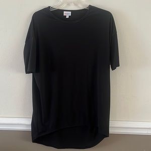 Lularoe solid black irma top size xxs